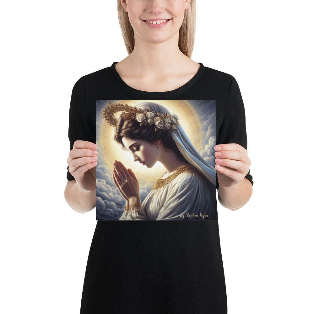 Our Lady with the Halo Prays Poster