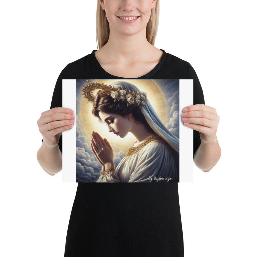 Our Lady with the Halo Prays Poster