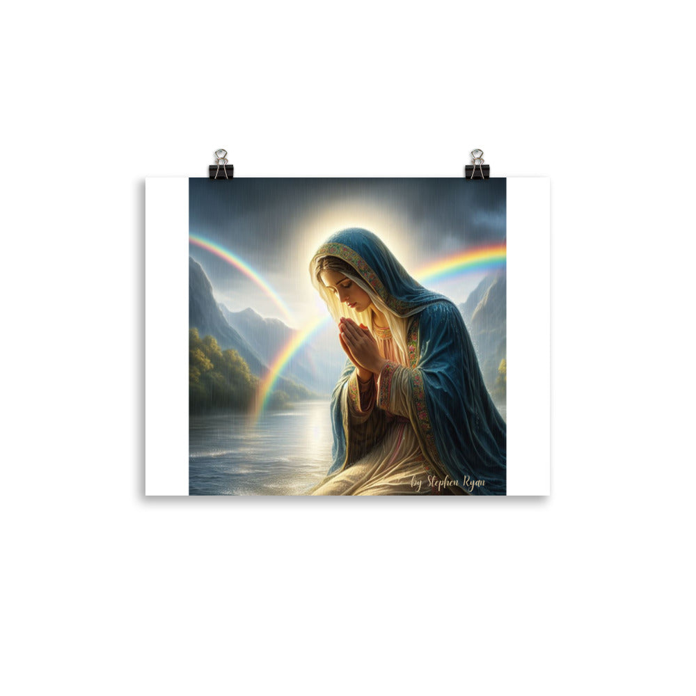 Our Lady with the Rainbow Poster