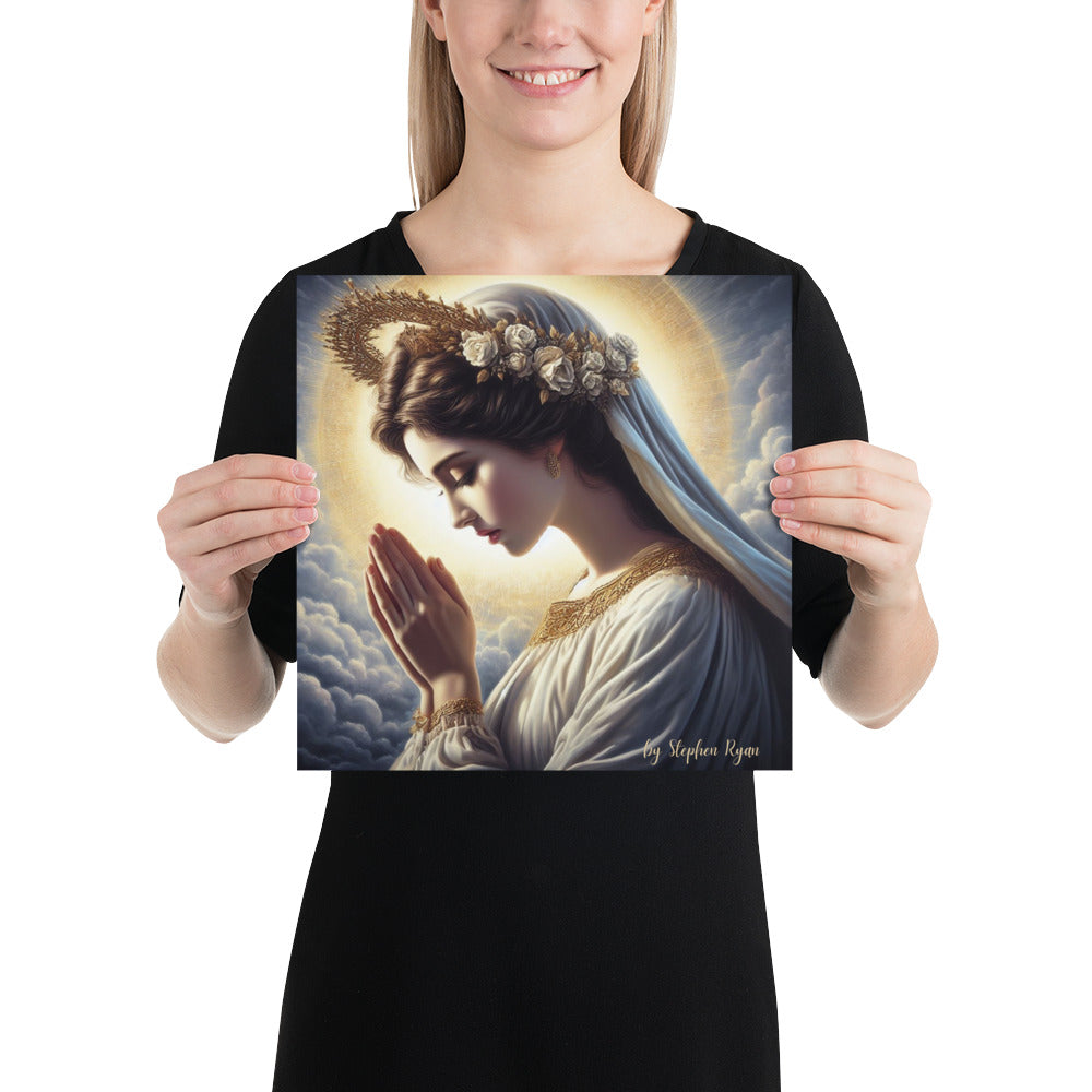 Our Lady with the Halo Prays Poster