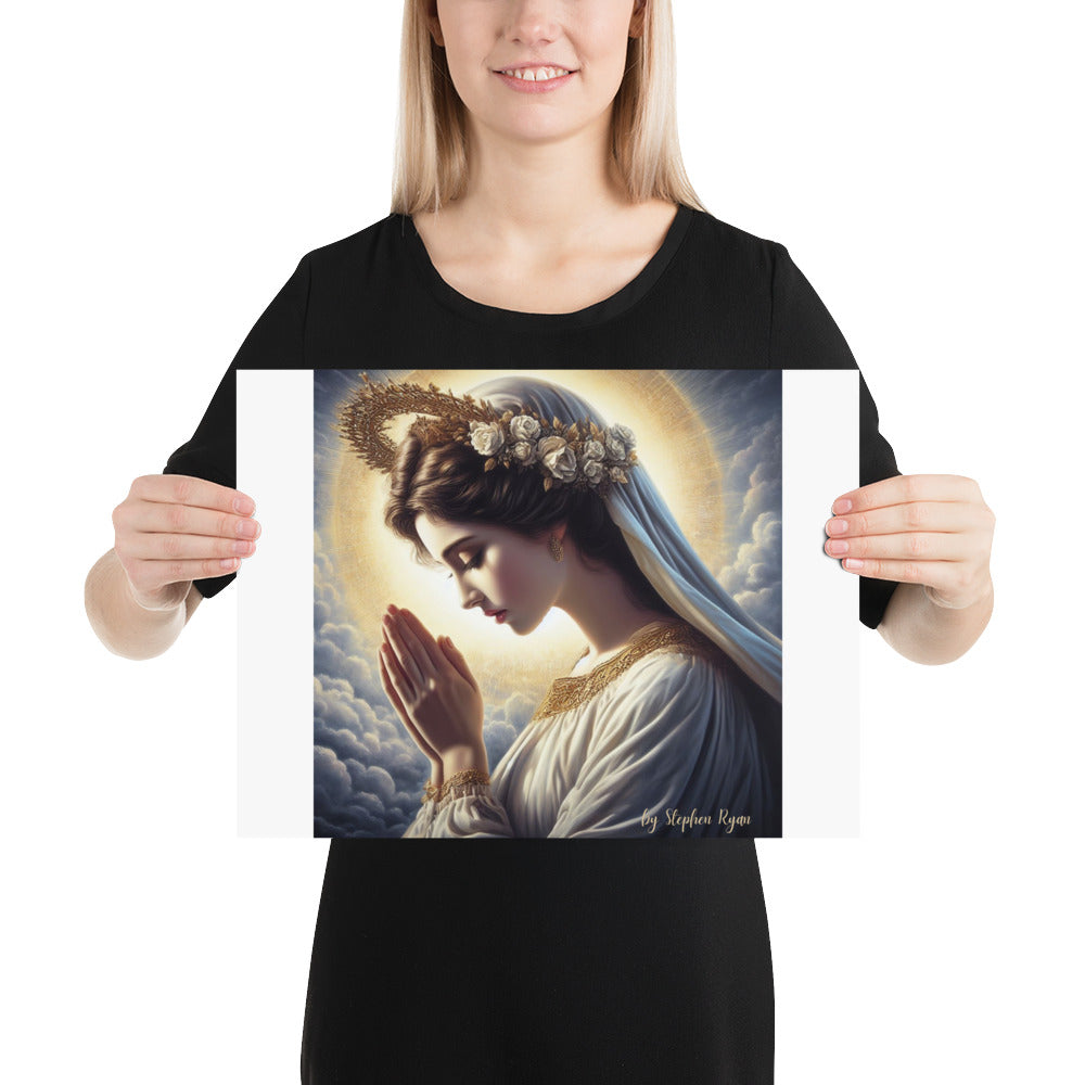 Our Lady with the Halo Prays Poster