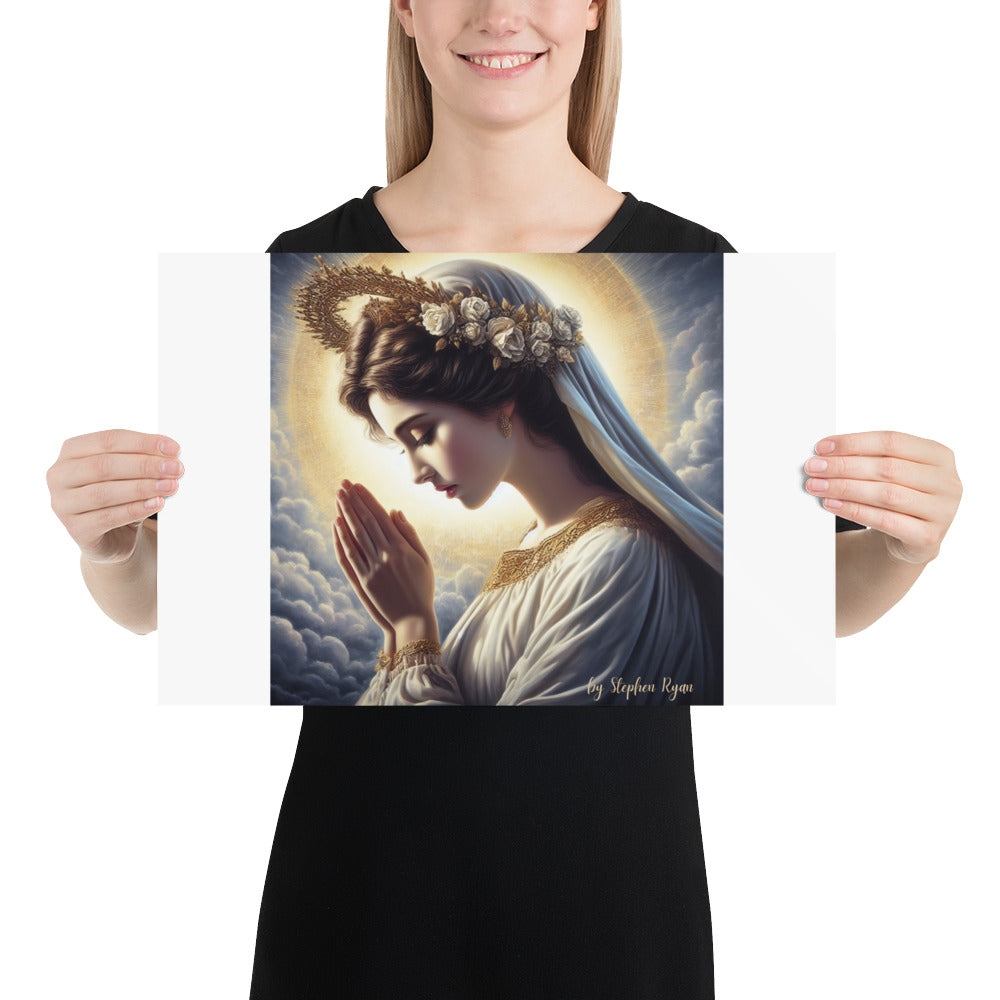 Our Lady with the Halo Prays Poster