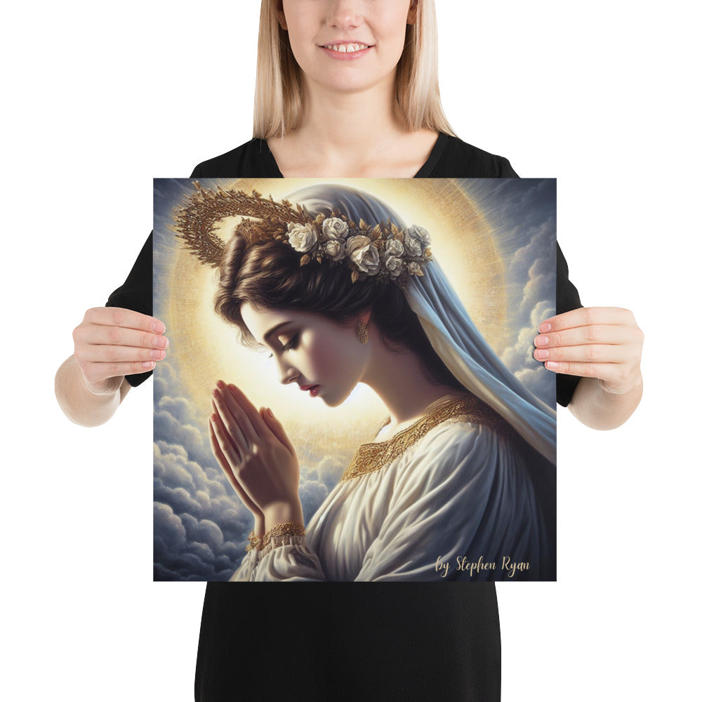 Our Lady with the Halo Prays Poster