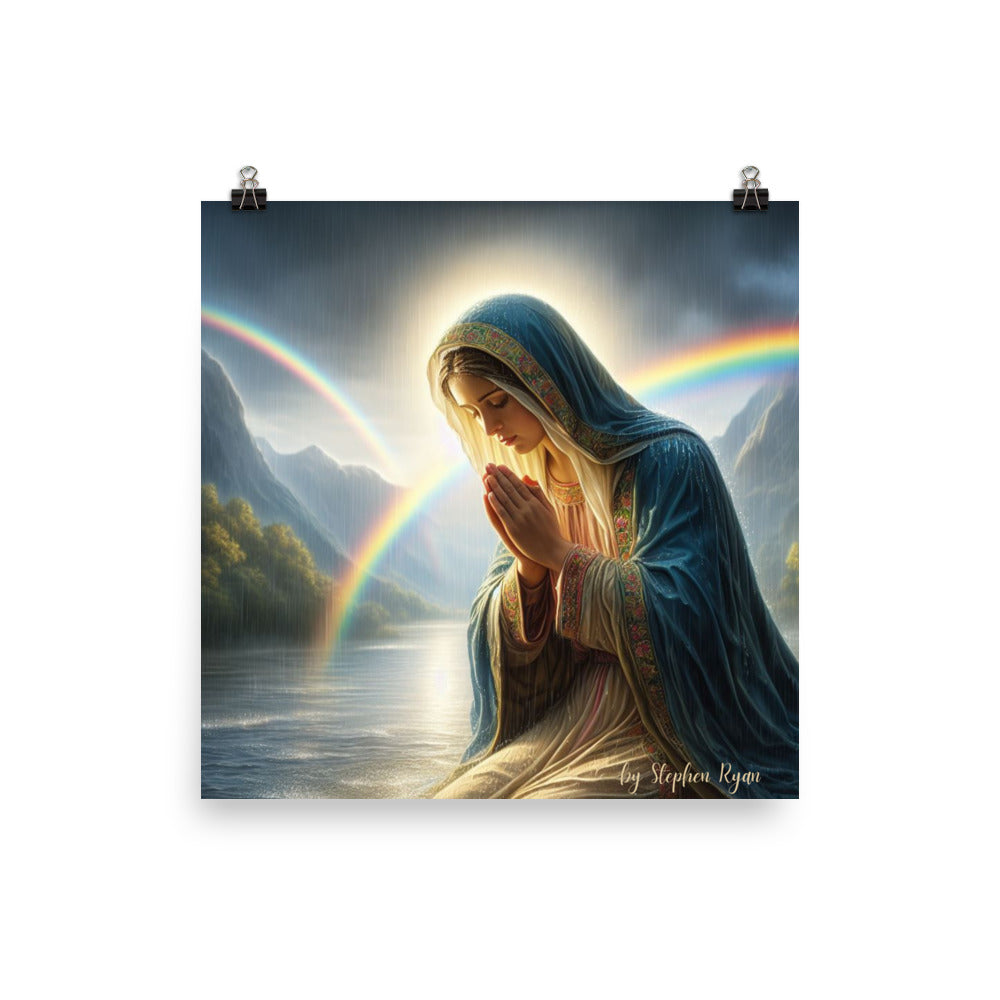 Our Lady with the Rainbow Poster