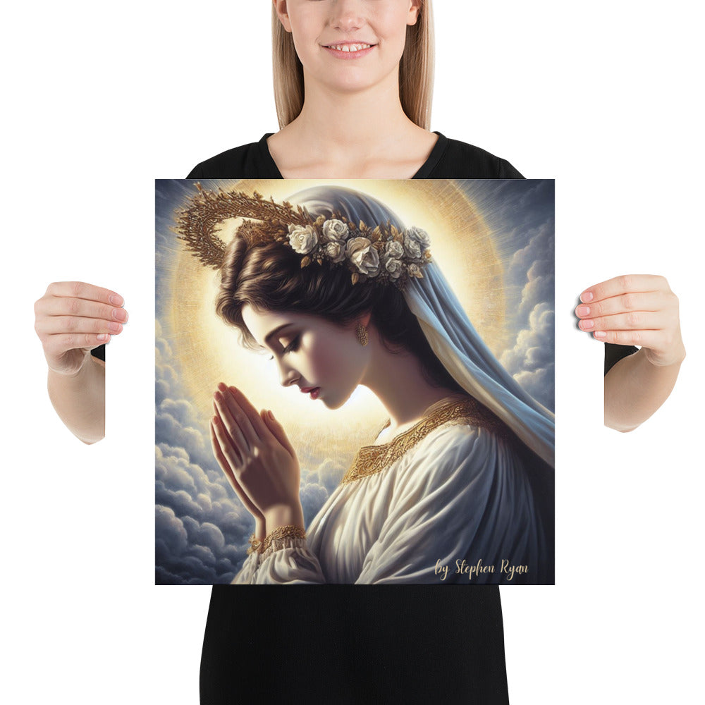 Our Lady with the Halo Prays Poster