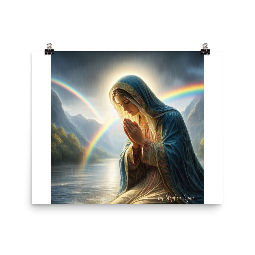 Our Lady with the Rainbow Poster