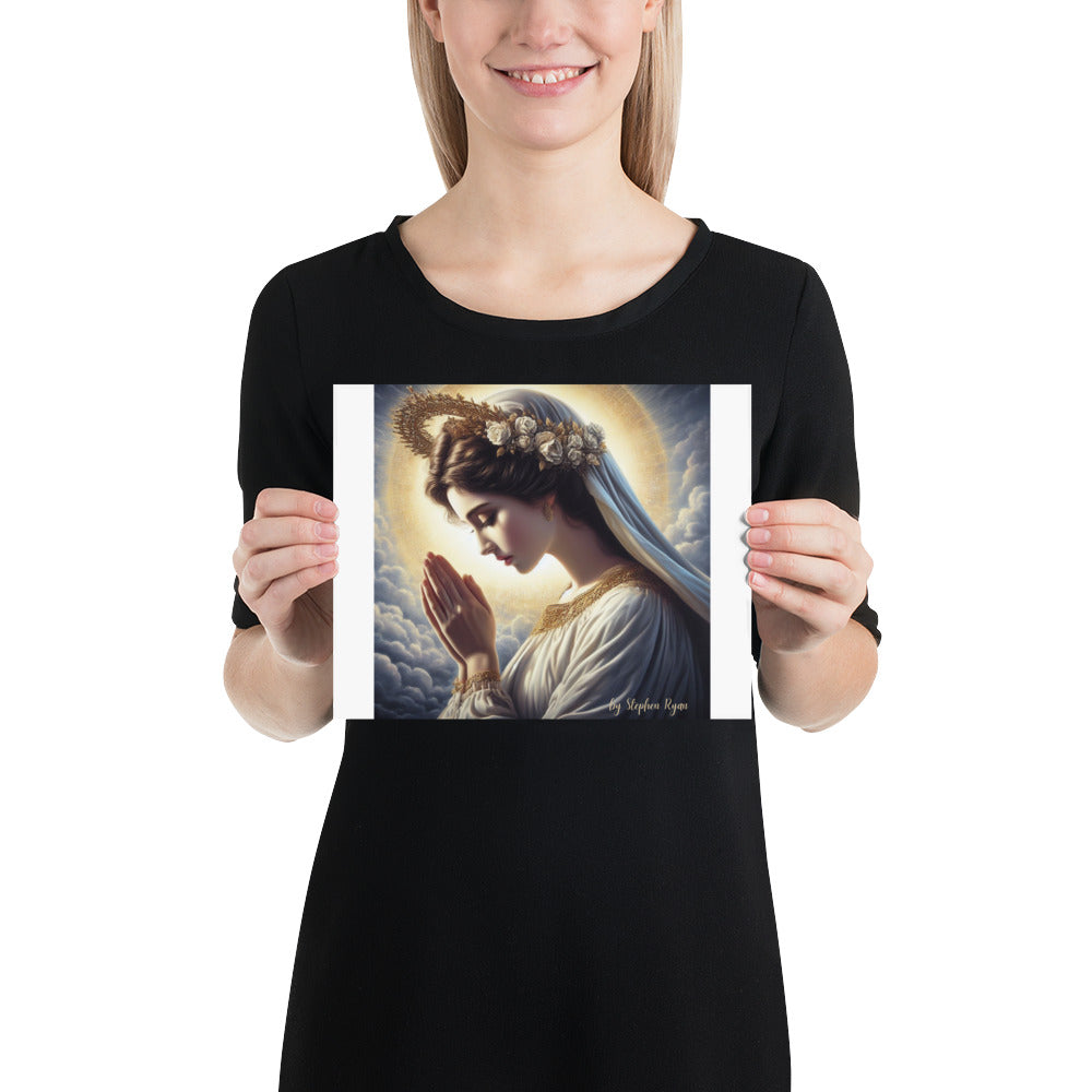 Our Lady with the Halo Prays Poster