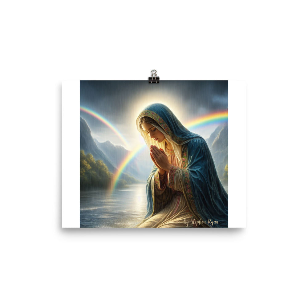 Our Lady with the Rainbow Poster